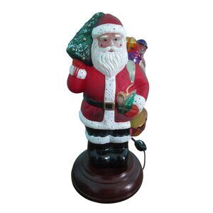 Vintage Old World Christmas Patriotic Santa Light 1996 GUC Works In Box